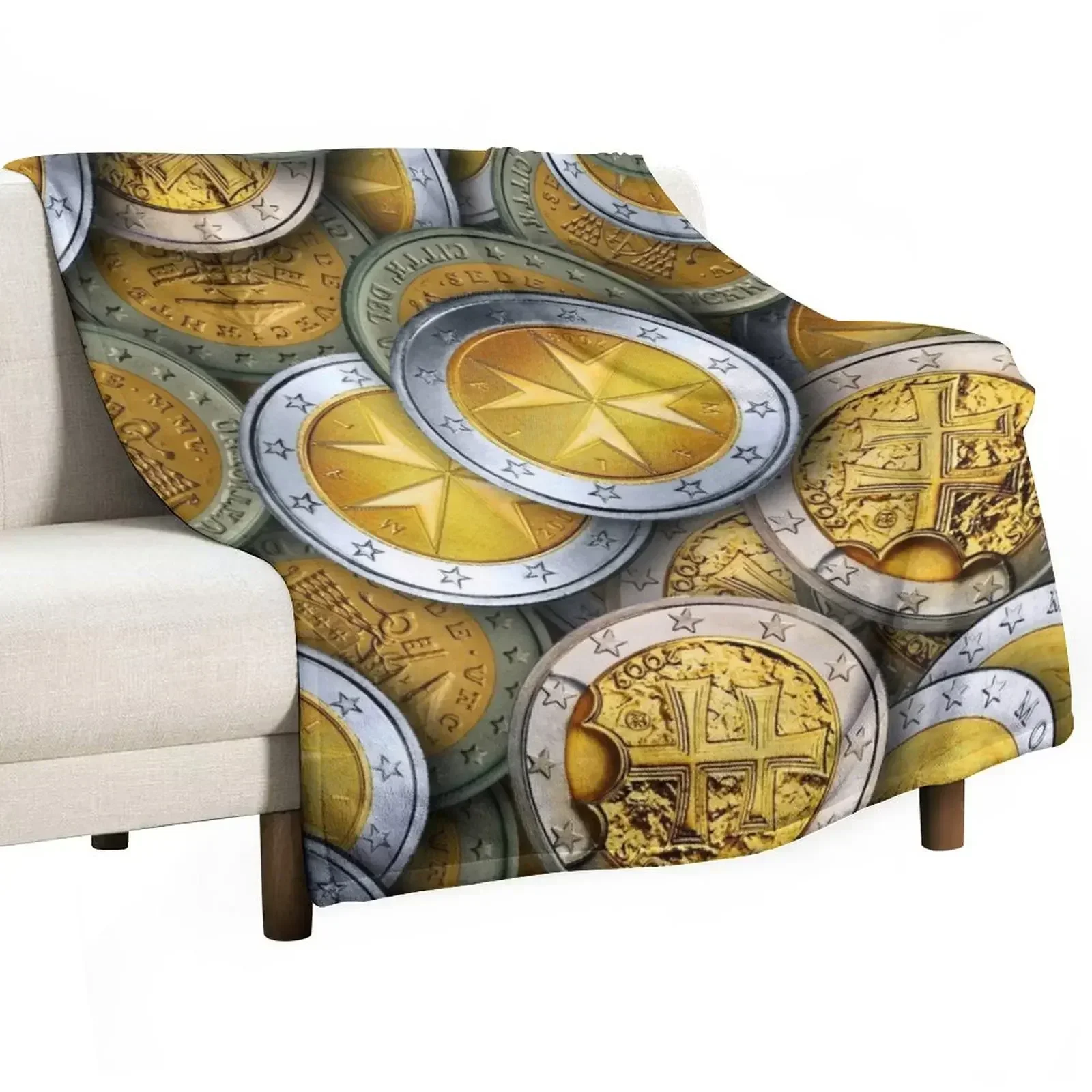 

New EUROS 4 Throw Blanket Travel Hair Luxury Thicken Blankets