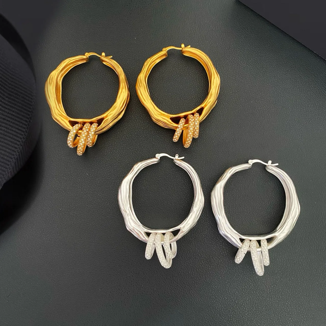 

New Jewelry & Accessories Classic Style Irregular And Exaggerated Large Ear Loops Earrings For Women's Parties & Gifts