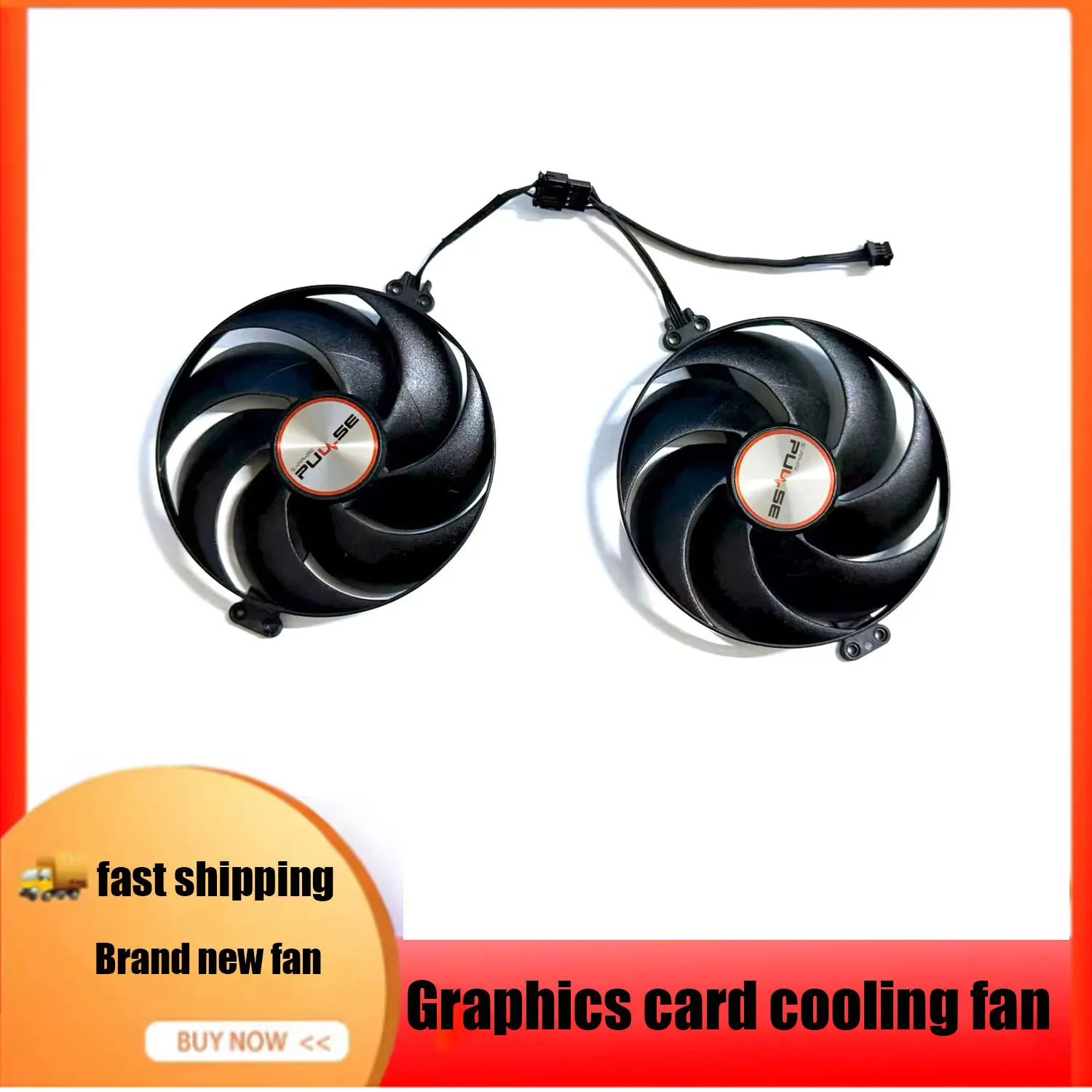 NEW 90MM 4PIN CF9015U12S RX9060 9070XT GPU fan suitable for Sapphire PULSE RX9070 9060 graphics card cooling