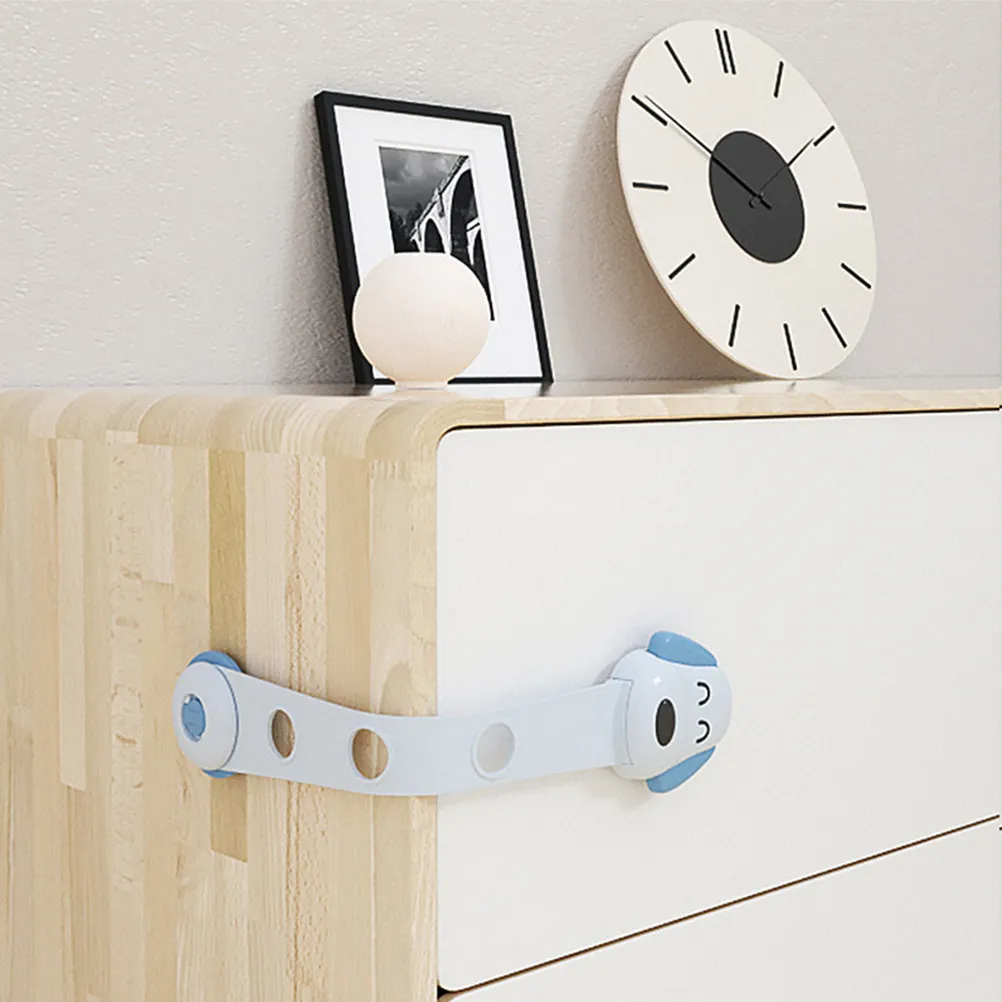8pcs Child Safety Drawer Locks – Self-Adhesive ABS Cabinet Door Locks for Fridge, Freezer, Dishwasher & Toilet