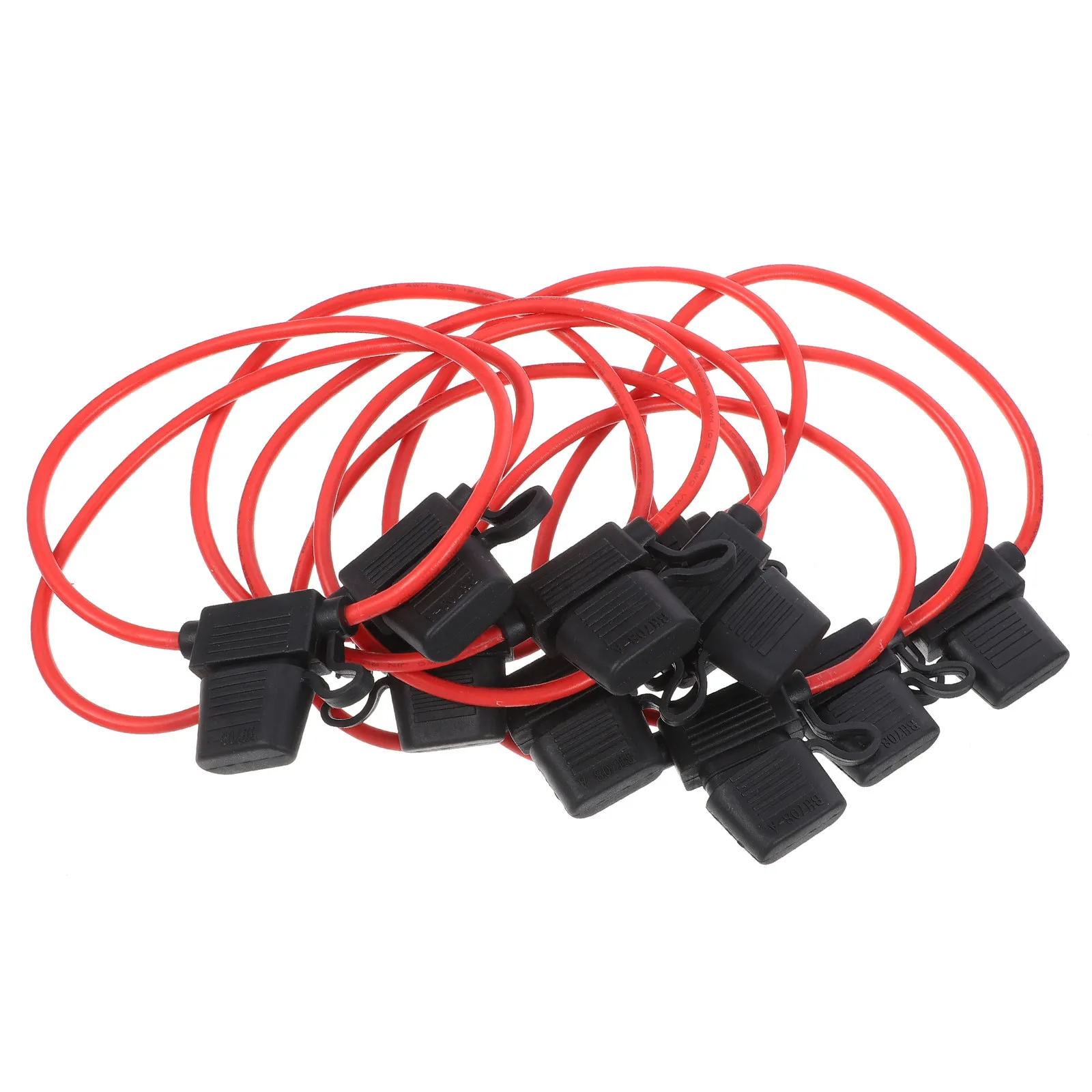 

10Pcs 40A Compact Inline Fuse Holder Waterproof 125V Dc Small Car Boat Truck Auto 12 Awg Cable Fuse Socket Auto 12 Awg Cable
