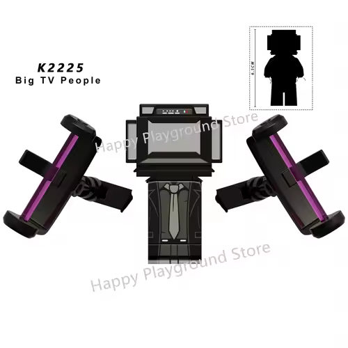 New KDL SWAT Skibidi Toilet Man Figures Anime Block Toys TvMan Titan Cameraman Speakerman Bricks Model Toy Birthday Gift - Image 60