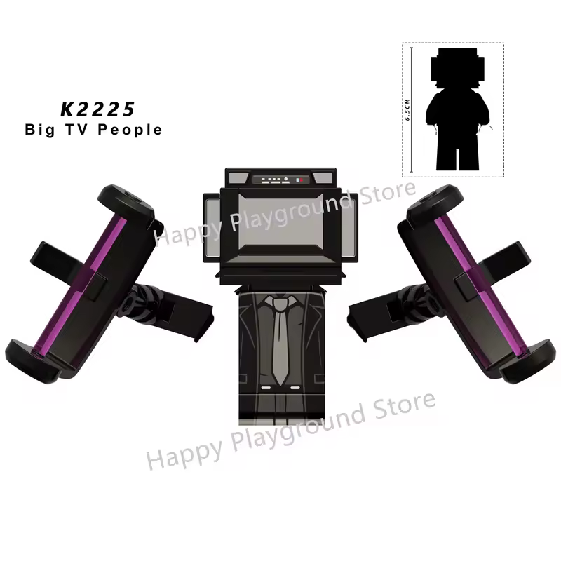New KDL SWAT Skibidi Toilet Man Figures Anime Block Toys TvMan Titan Cameraman Speakerman Bricks Model Toy Birthday Gift - Image 60