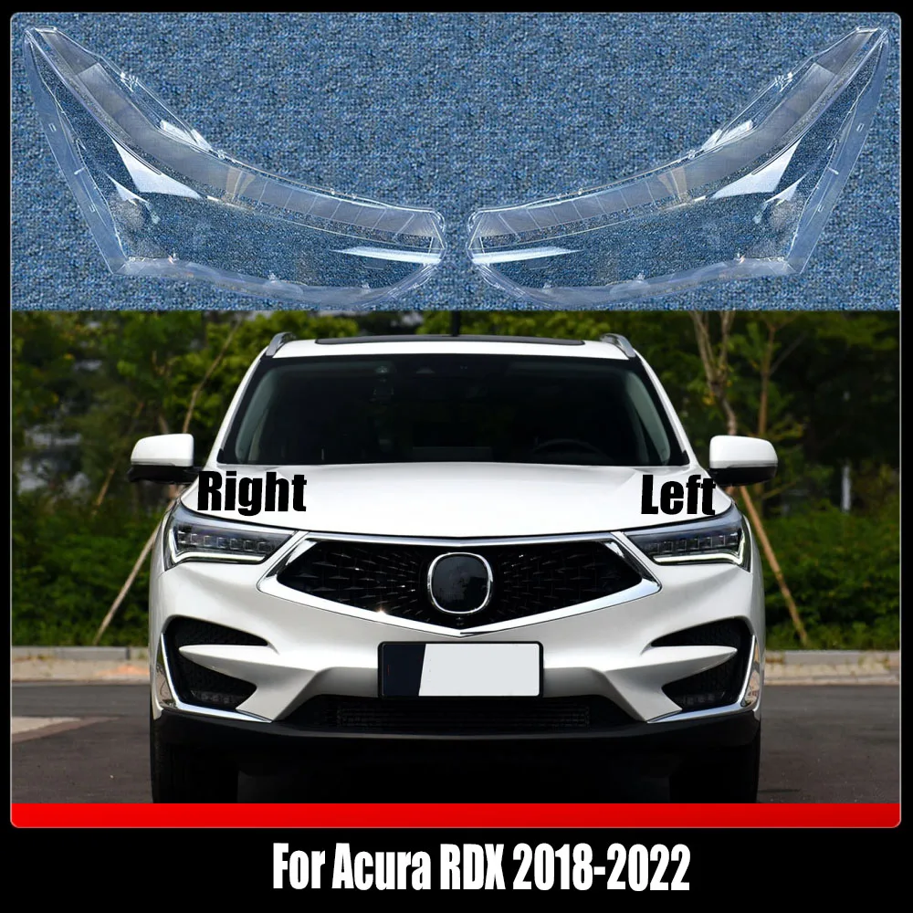 

Headlights Shade Transparent Mask Cover Lens Lampshdade Headlamp Shell PlexiglassV For Acura RDX 2018-2022