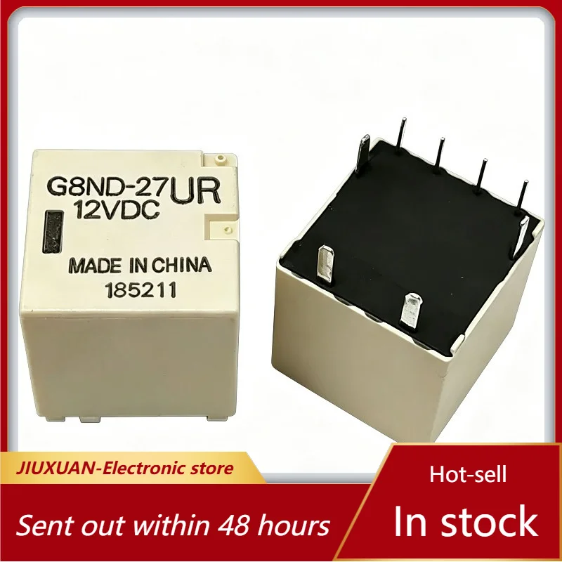G8ND‑27UR Automotive Window Lift Relay 8Pin DC12V Car Power Relay For Vehicle Door Control Module Replacement Spare Parts