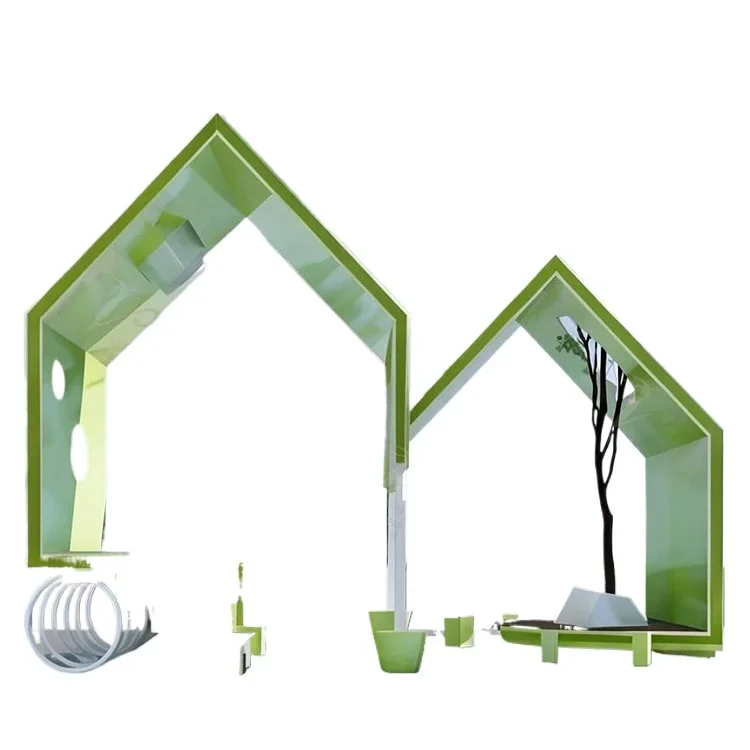 

Landscape Seat Rest Pavilion Outdoor Park, Art Cabin Sculpture Gallery