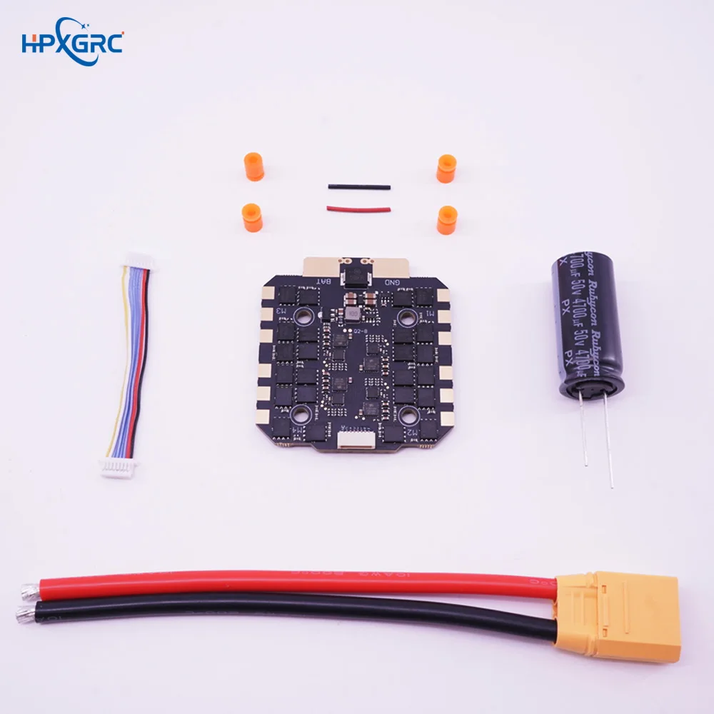 

HPXGRC 55A/60A/70A/80A/100A/120A 4IN1 ESC 3-8S 30.5x30.5mm for FPV Racing Drone RC Tools