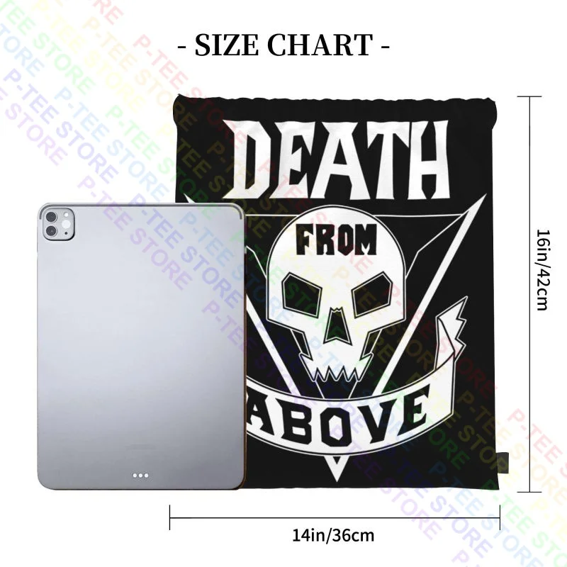 Death From Above Drawstring Bags Gym Bag Newest Training Gymnast Bag Multi-function