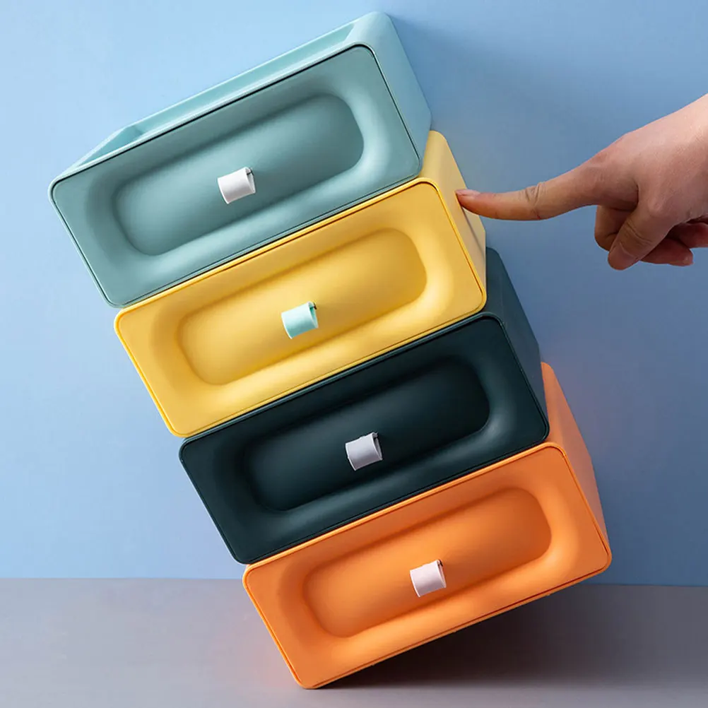 

4 Pcs Storage Drawer Desktop Box Organizer Small Desks Table Containers for Organizing Organizers
