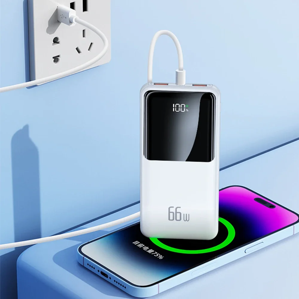 Charging treasure with large capacity, small size, portable and fast charging is suitable for Apple Huawei mobile power supply.