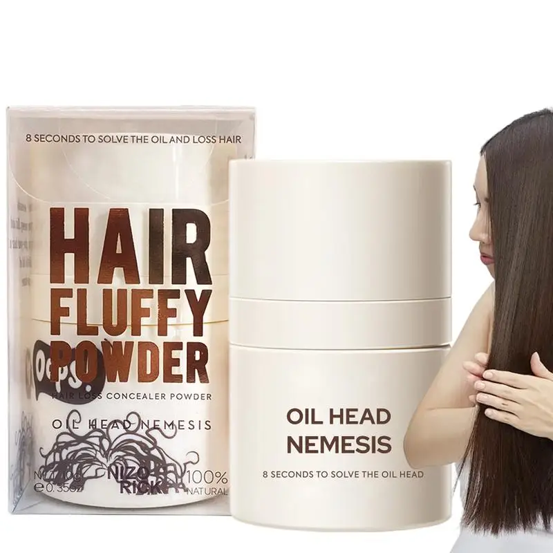 10g Hair Fluffy Hairline Shadow Powder Oil-Removing Dry Hair Root Lifting Powder Spray Instant Hairline Shadow Styling Powder