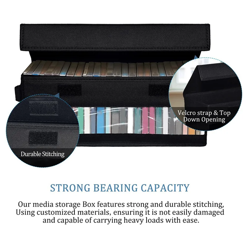 AT43-Full Jewel Case Storage Box 2-Pack، يحمل 32 Cds، حافظة تخزين رفيعة تحتوي على 60 Cds