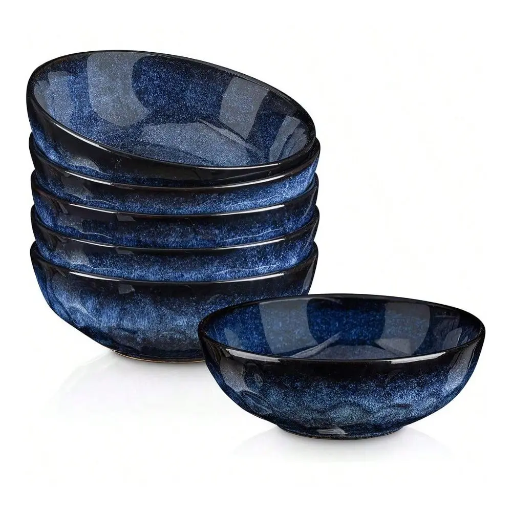 

Salad Bowls Set For Kitchen Serving 32 Ounce Soup Bowls Pasta Bowls Chip Resistant Dishwasher Microwave Large Fluted Stoneware