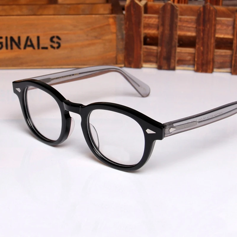 Glasses Frame Men Johnny Depp Lemtosh Optical Eyeglasses Women Computer Goggles Luxury Brand Vintage Acetate Two Color Stitching