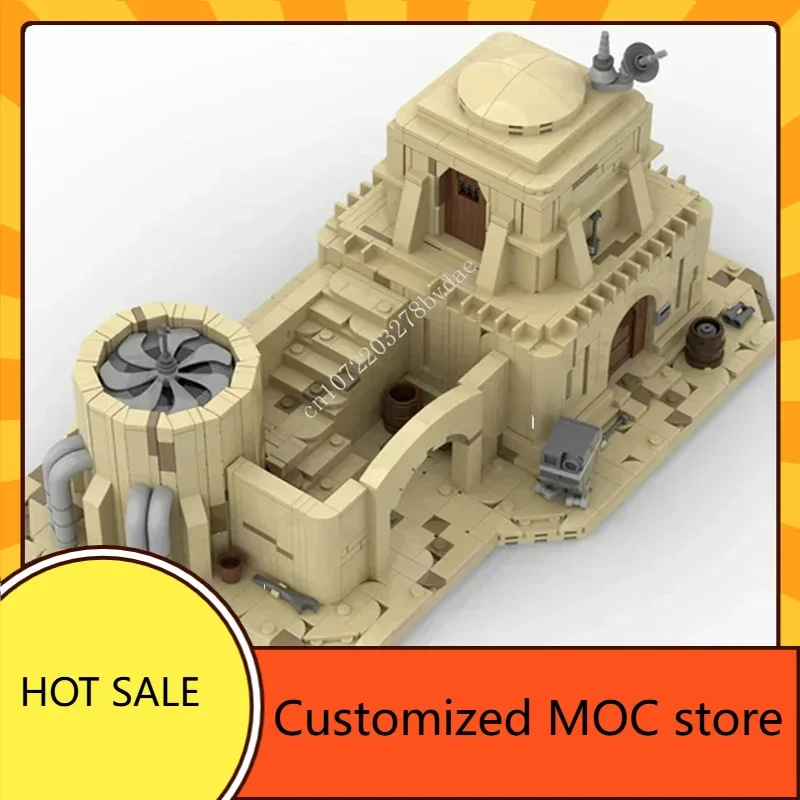 1919PCS Angepasst MOC Space Battle Tatooine Residential Hut Puzzles Technologie DIYAssembly Urlaub Geburtstag Spielzeug Weihnachten Geschenk