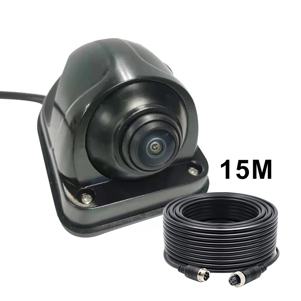 

Водонепроницаемая автомобильная камера AHD 1080P для бокового и заднего вида, 170 градусов ° Широкоугольный 4-контактный кабель с ночным видением для автодома