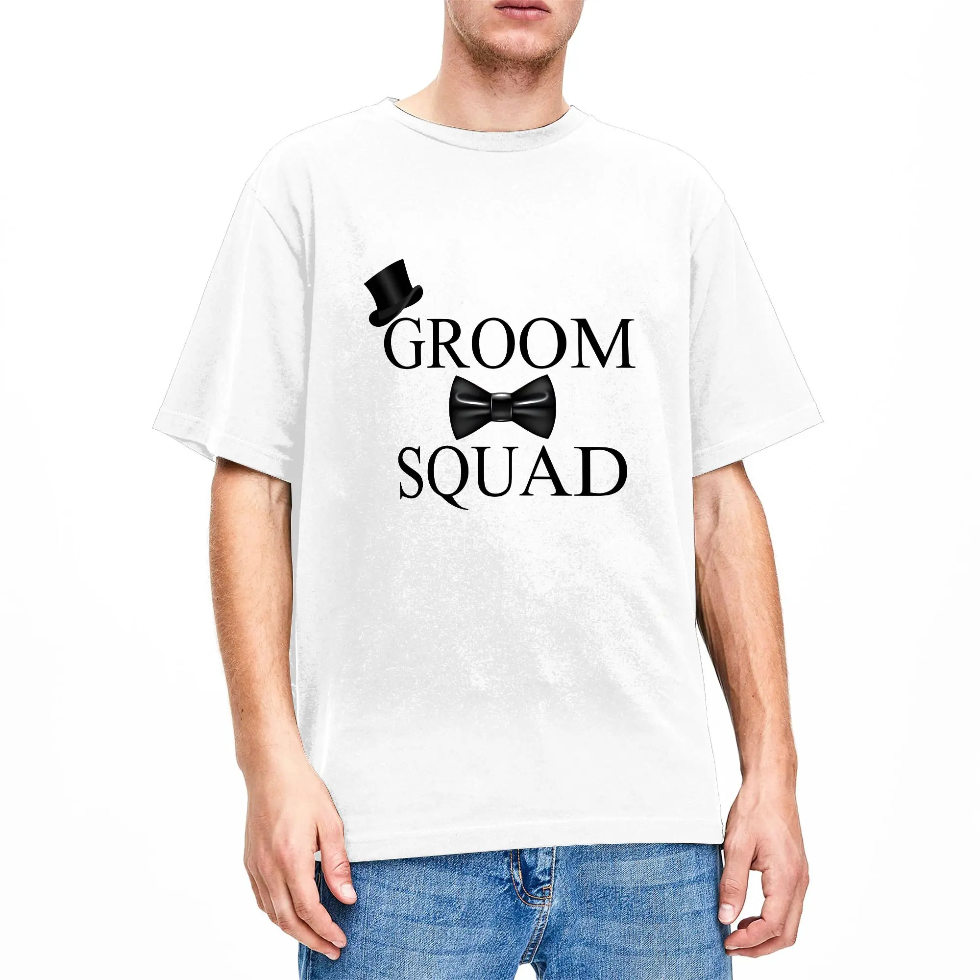Bride & Bride Squad Tribe Matching T-Shirt Summer  Aesthetic T-Shirts 100% Cotton Fashion Tshirt For Men Loose Tops