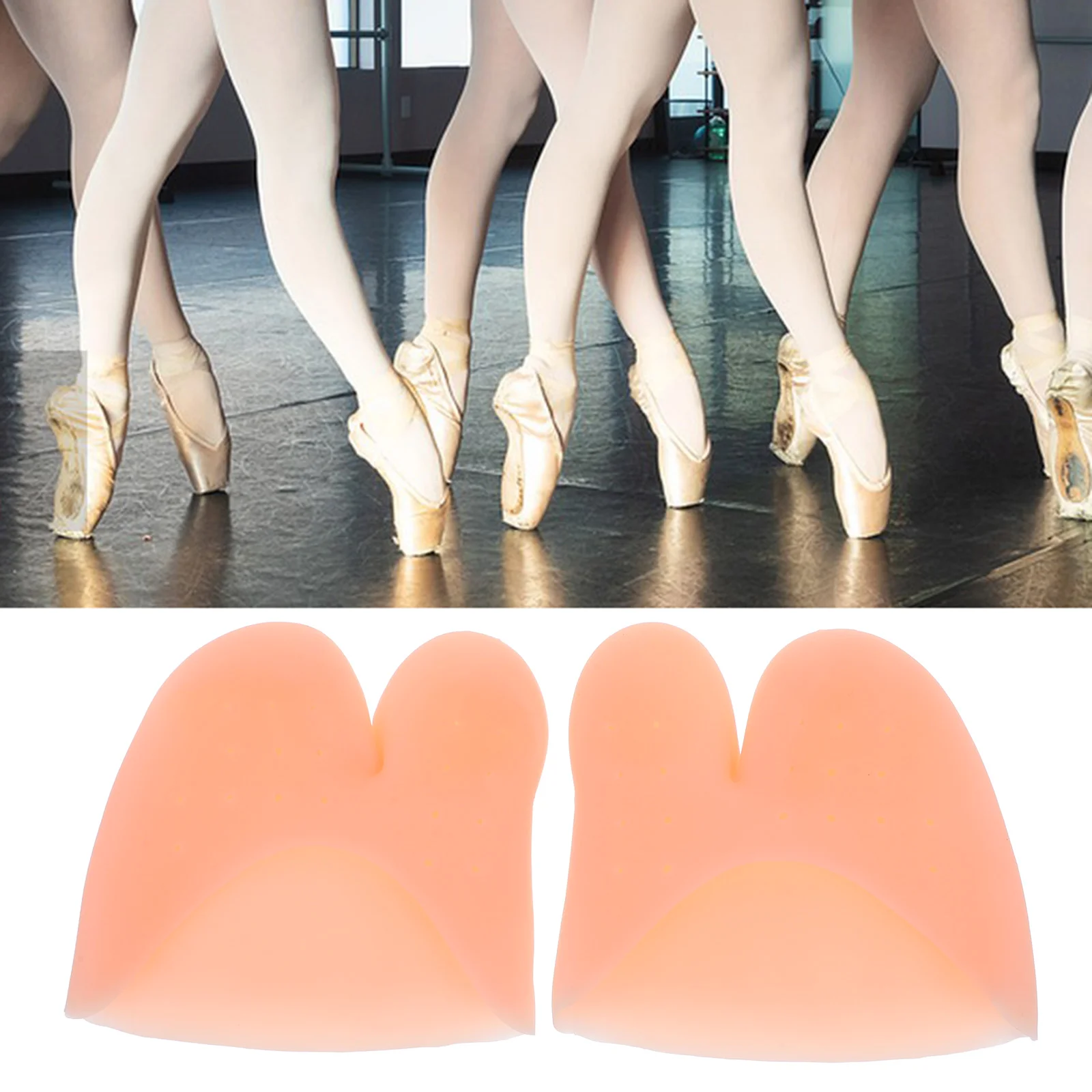 

5 Pairs Toe Cap Cushion Gel Forefoot Cushioning Ballet Pointet Pad Dance Protector Shoe Insole