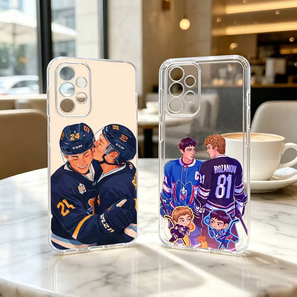 

H-heated R-rivalry Cute Phone Case Transparent Silicone Soft For Samsung S25,S24,S21,S22,S23,S30,Ultra,S20,Plus,Fe