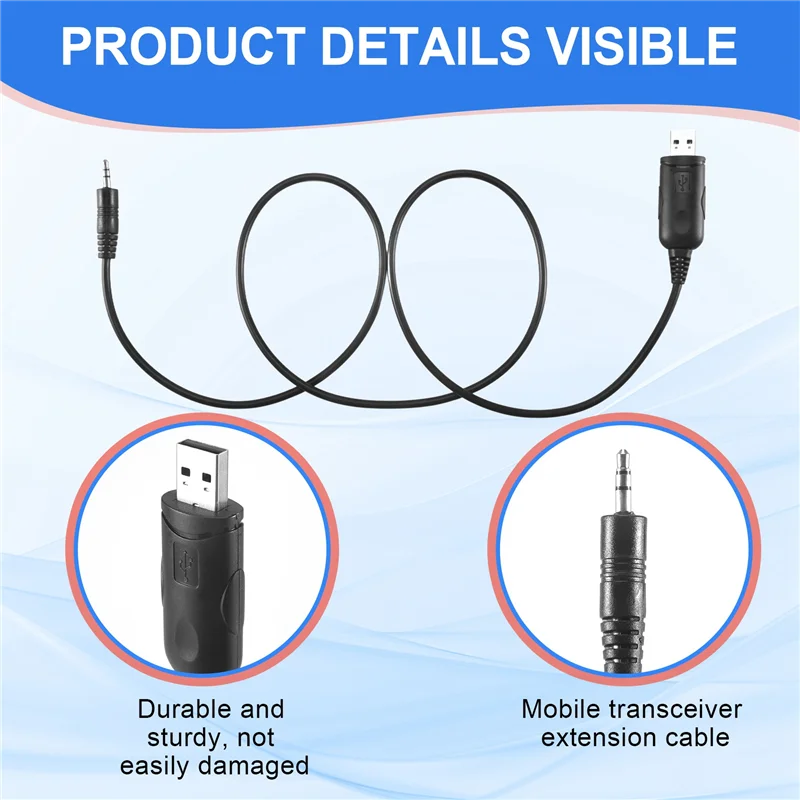 B68A USB Programming Cable For QYT KT-8900R,KT-8900D,KT-7900D Mobile Transceiver