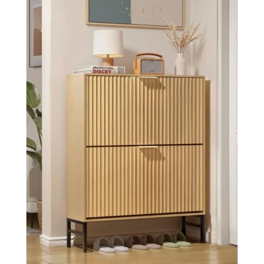 Fluted Shoe Cabinet…