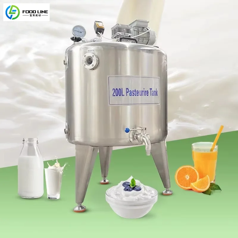 FOODLINE Office Dairy Bar Sterilization Machine Dustproof Control Panel 24h Unattended Milk Pasteurizer Tank