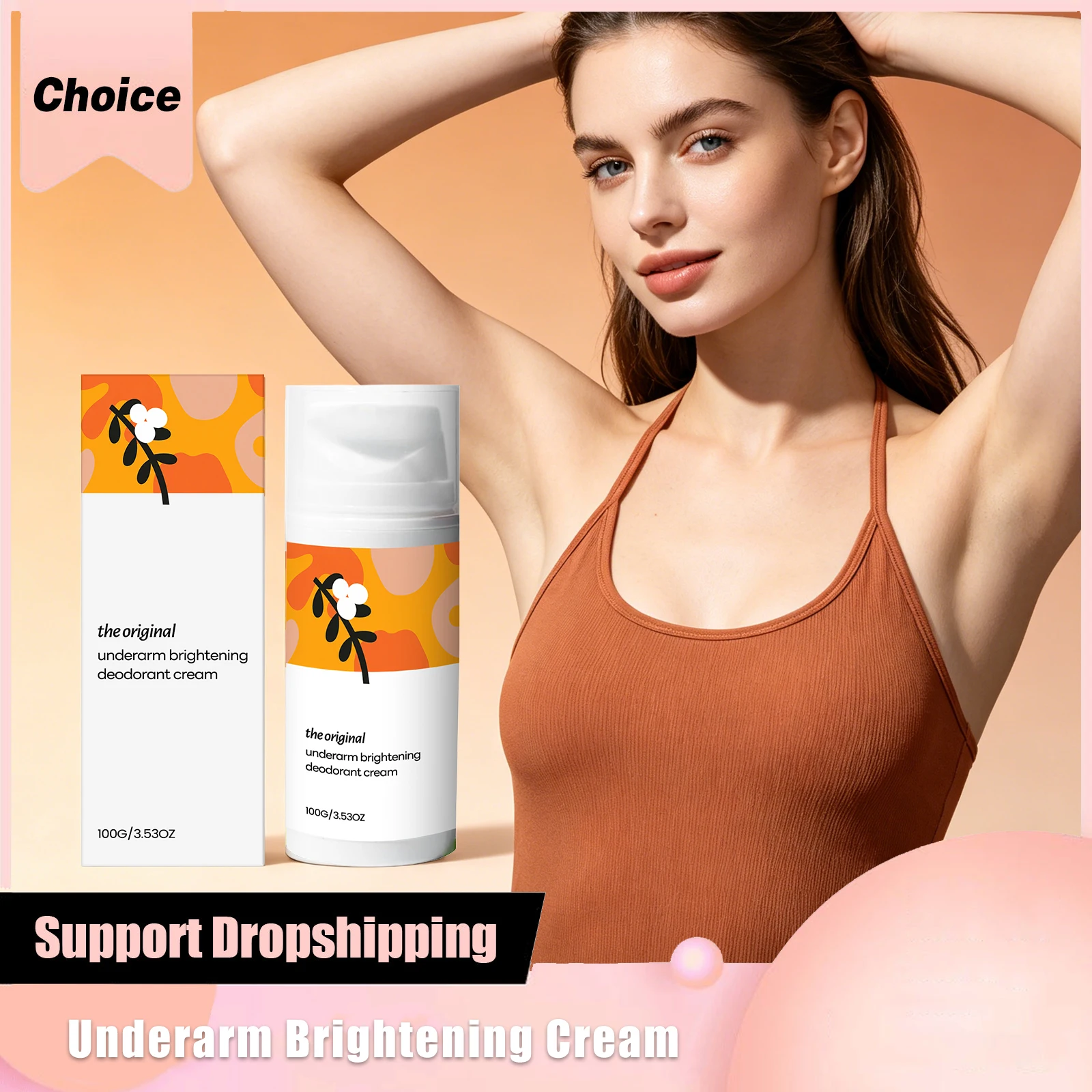 Crema Corporal Aclarante para Axilas, Piernas, Rodillas y Codos, Elimina Manchas Oscuras y Pigmentación, Crema Blanqueadora para la Piel