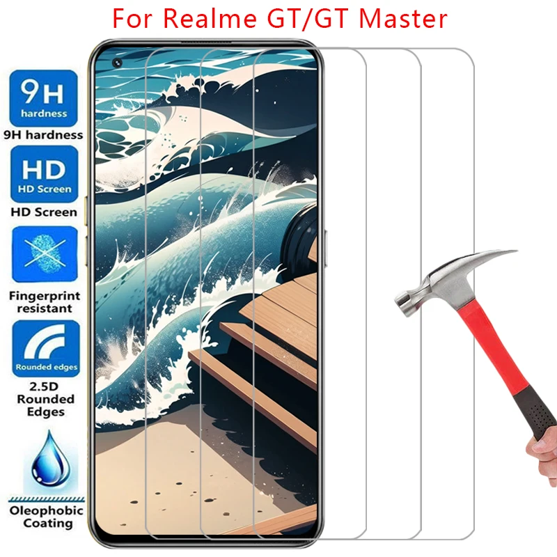 واقي شاشة للإصدار الرئيسي من Realme GT من الزجاج المقسى الواقي على فيلم RealMETT GTmaster 5G Realmi Real Relme Real Me #1
