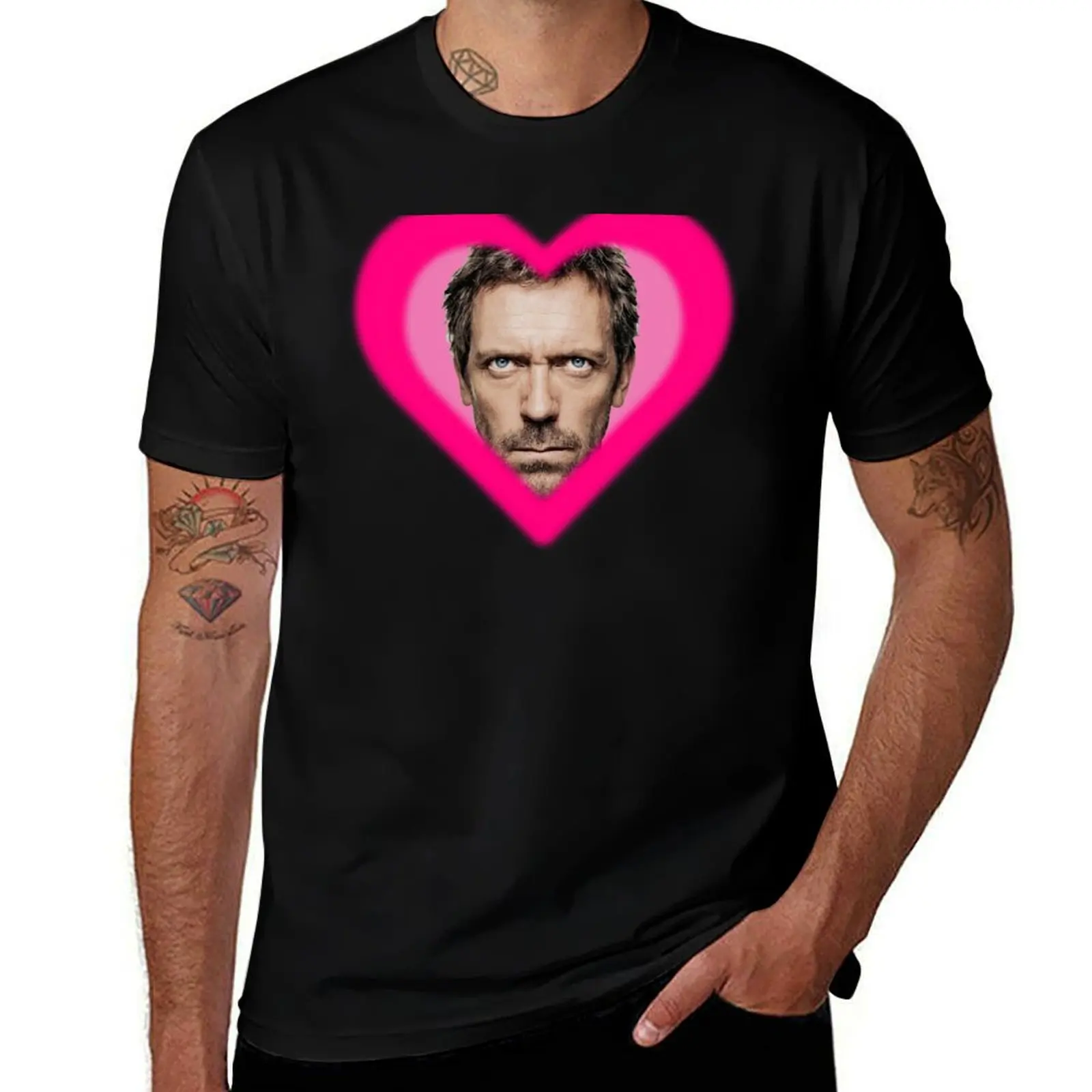 I love house md T-Shirt Basic Simple Casual Short Sleeve Tee