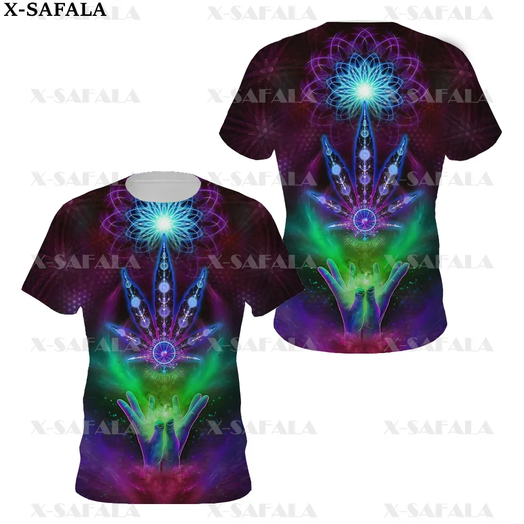 Psychedelic Hippie Psychedelic Colorful Trippy 3D Printed High Quality T-shirt Summer Round Neck Men Female Casual Top-3