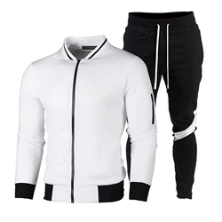 Conjunto de sudadera con cremallera para hombre, chaqueta deportiva de ocio, ropa de jogging, marca al por mayor, descuento de cantidad personalizada, primavera y otoño