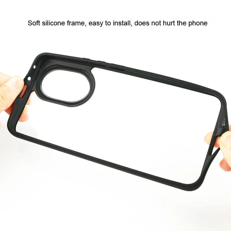 For Honor 200 Case Luxury Silicone Tranperant TPU Cover Honor 200 Pro Case Shockproof Phone Protector Honor 200 Cover