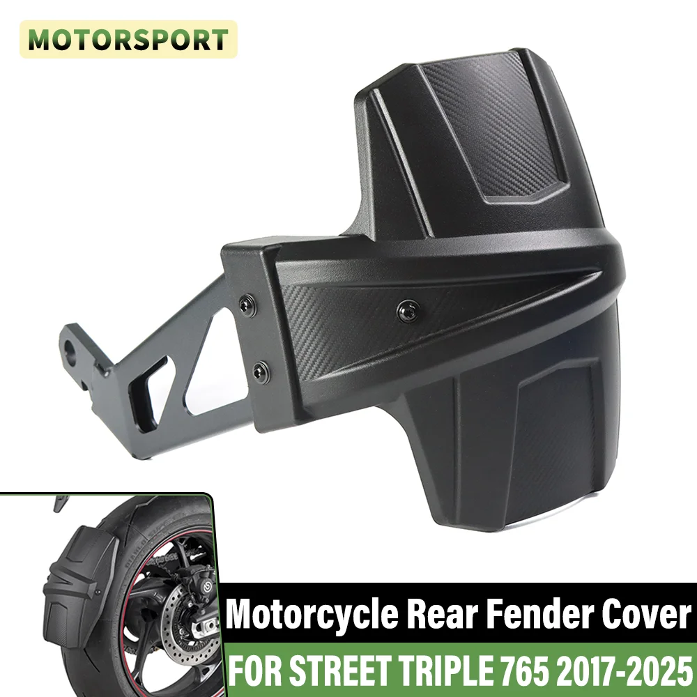 

Motorcycle Rear Fender FOR STREET TRIPLE 765 765R 765S 765RS 2017-2025 Mudguard Protector Splash Guard Wheel Hugger Back Cover