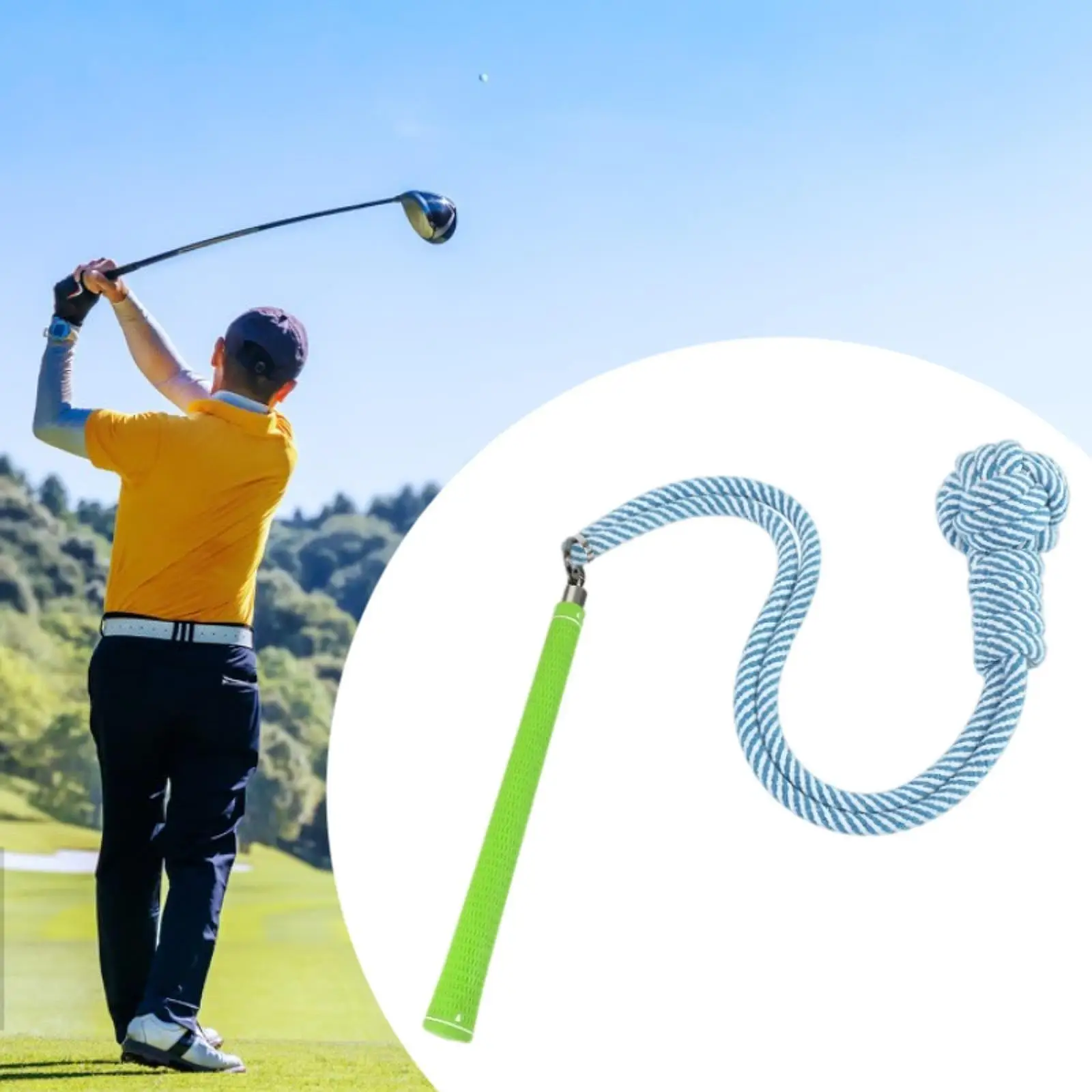 

Golf Swing Practice Rope Adults Golf Swing Auxiliary Training Tool Indoor Outdoor Beginner Position Correction Aid for Men Women