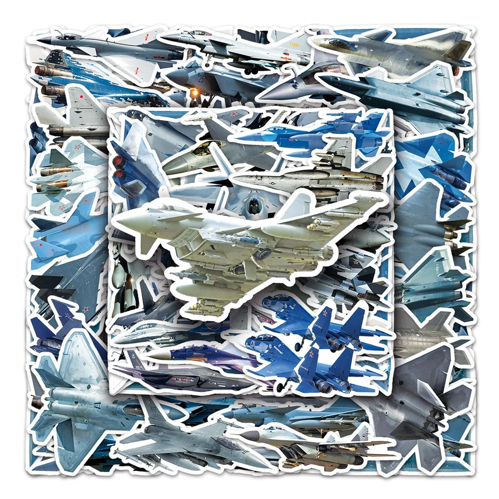50pcs קריקטורה קרב מדבקות חבילת גיטרה מזוודה ניירת טלפון טלפון מטוס מדבקת מטוס מדבקת יומן אביזרים לעיון חומרים