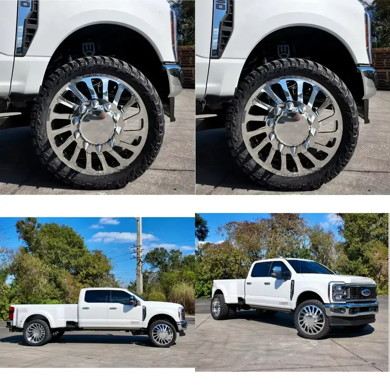 

i Lsgzl Forged Dually Rim Deep Dish 8x170 8x6.5 Custom Chrome Alloy for gmc Silverado F250 ram Pickup Offroad Truck Wheels