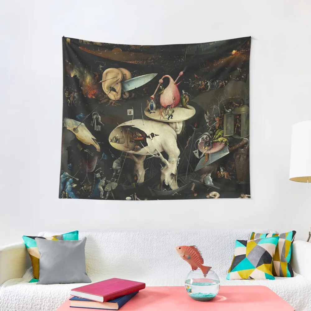 

HELL By Hieronymus Bosch Tapestry Room Decoration Aesthetic For Bedroom Home Decoration Wall Carpet Tapestry