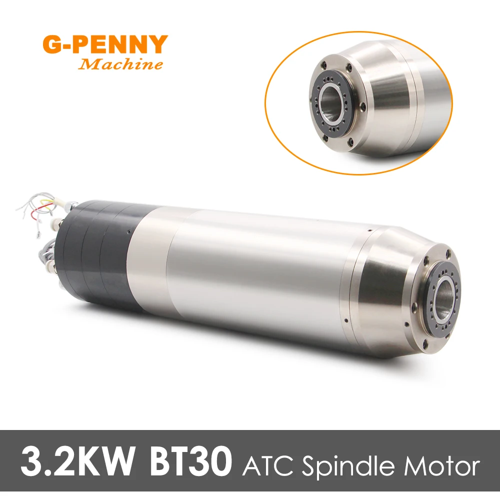 G-Penny 3.2KW BT30 ATC水冷スピンドルモーター 380v/220v 自動工具交換 800hz 24000rpm