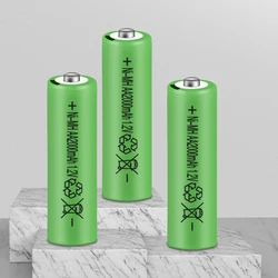 CityTree Battery AA Rechargeable Ni-MH Battery 2000mAh Green NiMH 2A Batteries for Remote Control Toys Clock Mouse