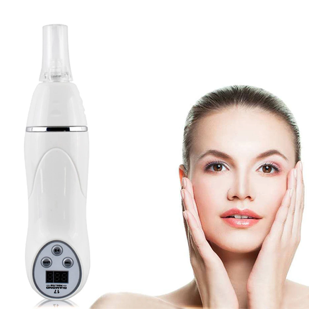 Removedor de Cravos Elétrico a Vácuo com 3 Níveis de Sucção, Limpador Facial de Poros, Dispositivo de Beleza para Cuidados com a Pele com Microdermoab