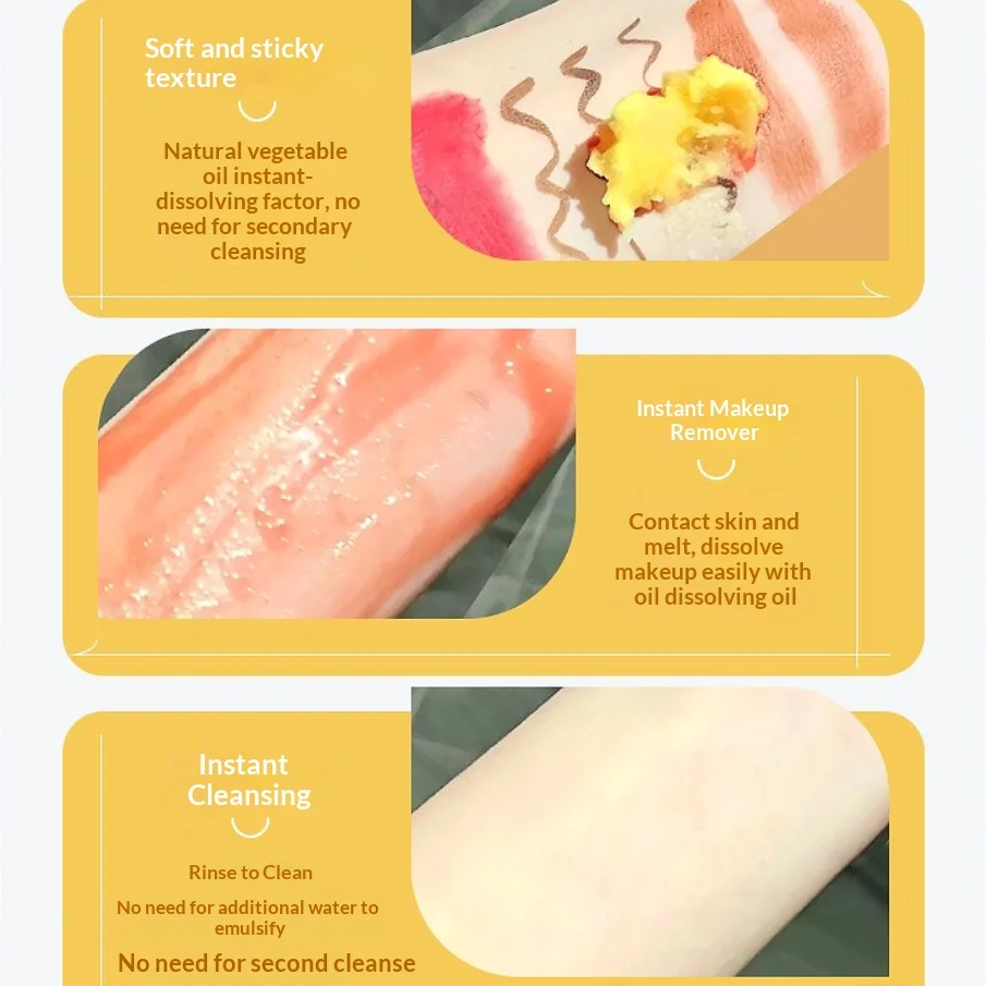 بلسم تنظيف مستخلص نباتي 3 في 1 في صندوق حديدي - لوشن زيت تنظيف عميق لطيف للعناية بالبشرة وتنقية بشرة العين والشفاه والوجه #6