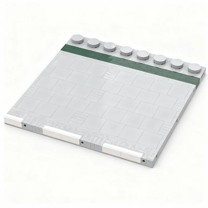 470 個 MOC アップスケールドロードプレートストレートモデルビルディングブロック建設創造的な教育アイデアクリスマスギフトおもちゃレンガ子供