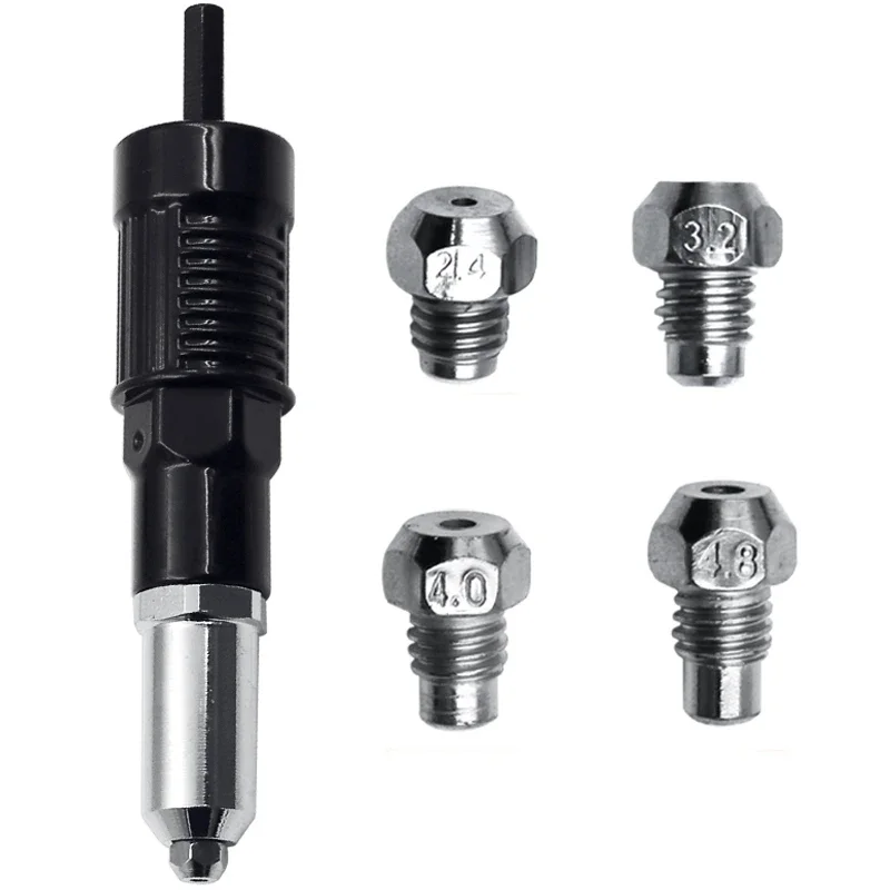 Electric Rivet Nut Riveting Tool Cordless Riveting Drill Adaptor Insert Nut Tool Multifunction Nail Auto Rivet