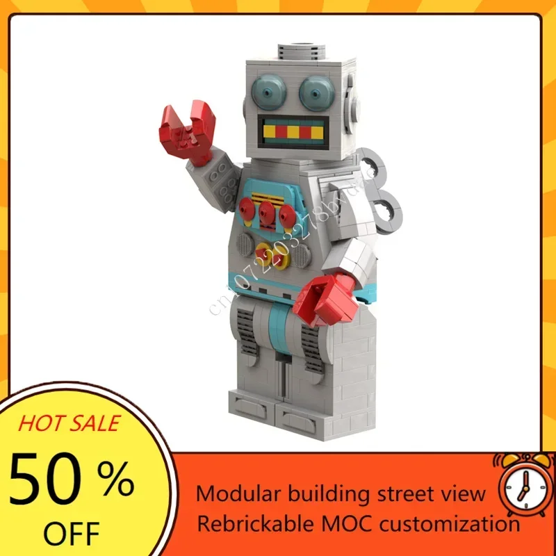 

707 шт. MOC на заказ головоломка масштабированный заводной робот MOC модель DIY собранный самолет развивающие детские игрушки рождественские подарки