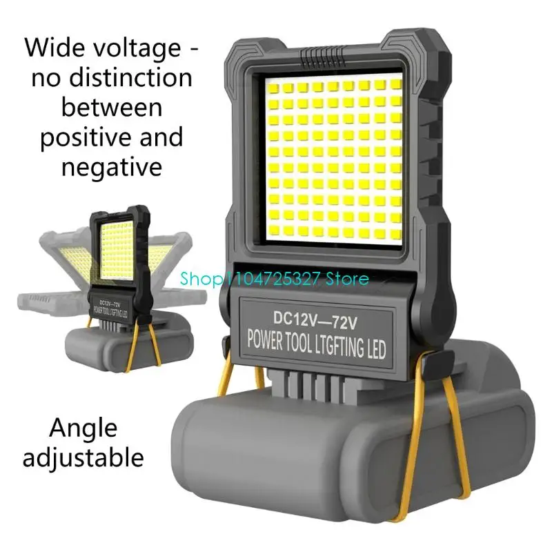 D8KF Practical Plastic Outdoor Work Light with 90 LED Bulbs and Adjustable Mounting