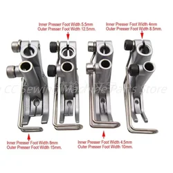 Double Toe Toothed Bottom Walking Foot KP367/KP367N/KP367W/KP367-N081 for JUKI Brand LU-1509+ Durkopp Adler Brand 367+