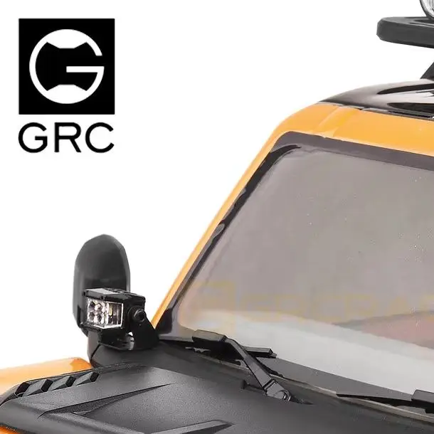 GRC 12mm square spotlight simulation 1:10 off-road climbing PIAA light with four lenses # G157S