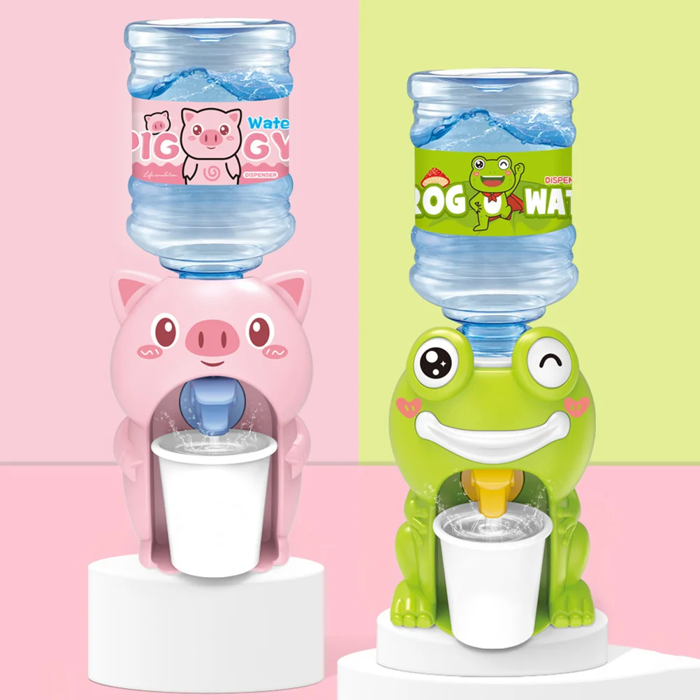 

Mini Water Dispenser Toy Cartoon Hand Press Drink Water Machine Toy Simulation Water Bottle Pump Drinking Fountain Toy For Kids