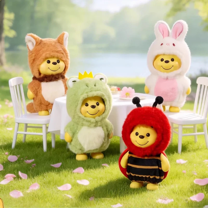 

Плюшевые фигурки Винни-Пуха от Disney, коллекционные фигурки для приключений в лесу, декор для дома, подарок на день рождения