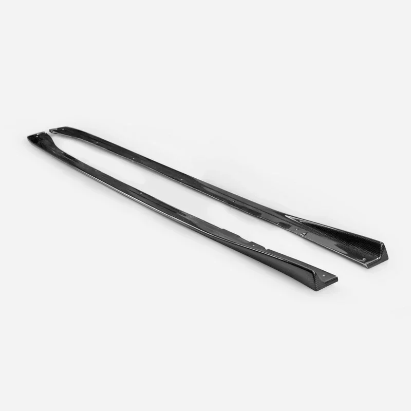 For 14-18 WRX STI S4 VAB VAF VRSA1 Style Carbon Fiber Side Skirt Extension